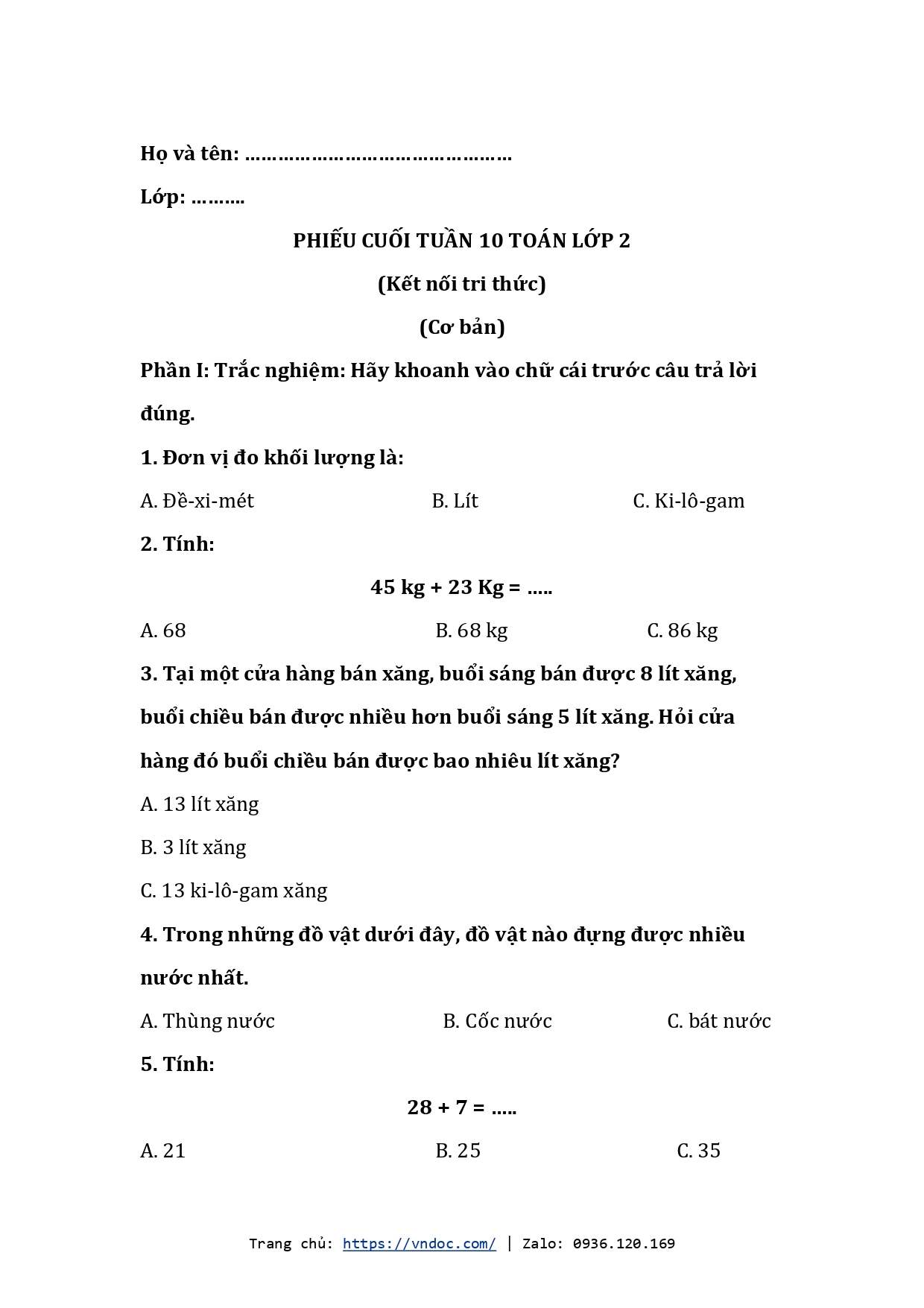 de kiem tra cuoi tuan toan lop 2 tuan 10 co ban kntt page 0001*705418