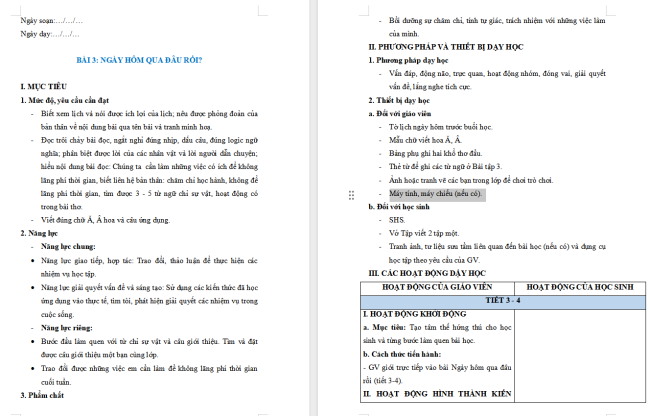 Giáo án Tiếng Việt 2 Bài 3: Từ chỉ sự vật. Câu kiểu Ai là gì?
