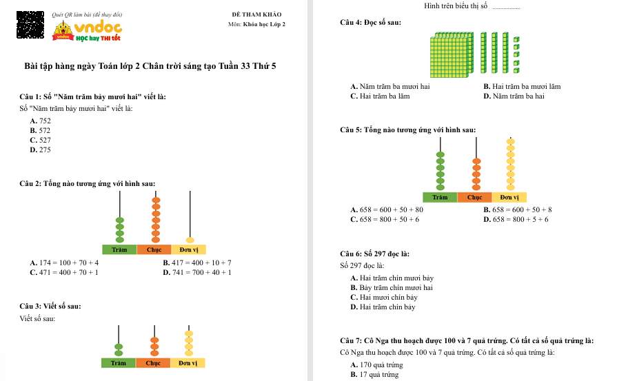 bthn toan lop 2 chan troi sang tao tuan 33 thu 5*706461