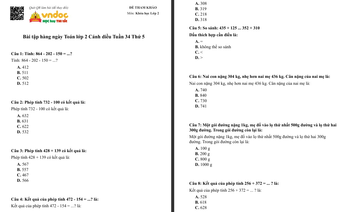 bthn toan lop 2 canh dieu tuan 34 thu 5*706968