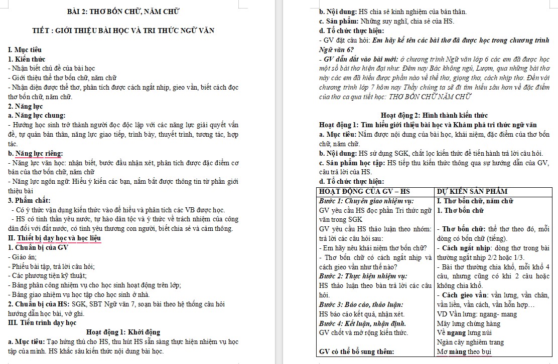 Giáo án Bài Kiến thức ngữ văn trang 43 Ngữ văn 7 Cánh Diều