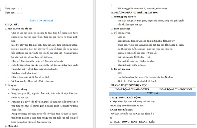 Giáo án Tiếng Việt 2 Bài 4: Luyện tập đặt tên cho bức tranh