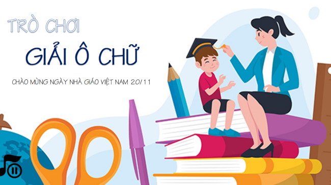 PowerPoint Trò chơi ô chữ chủ đề Nhà giáo