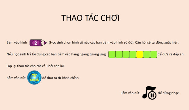 PowerPoint Trò chơi ô chữ chủ đề Nhà giáo