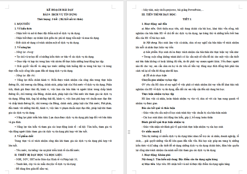 Giáo án PowerPoint GDKT&PL 10 Bài 9