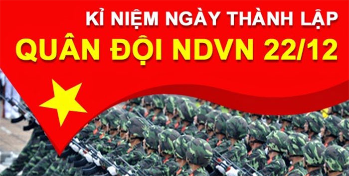 Chào mừng ngày Thành lập Quân đội nhân dân Việt Nam