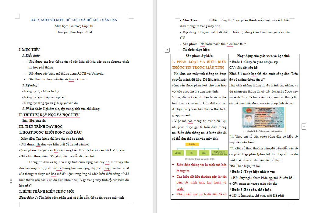 Giáo án PowerPoint Tin học 10 Bài 3