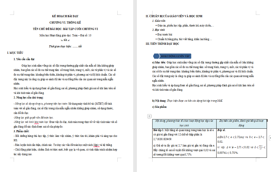 PowerPoint Toán 10 Bài tập cuối Chương 6