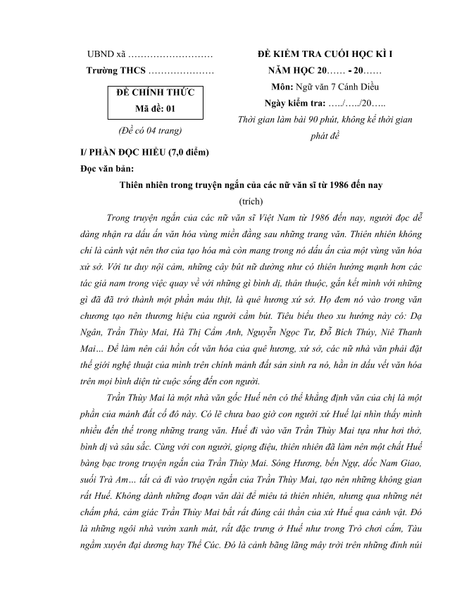 bo de thi hoc ki 1 mon ngu van 7 canh dieu so 2 h4*711669