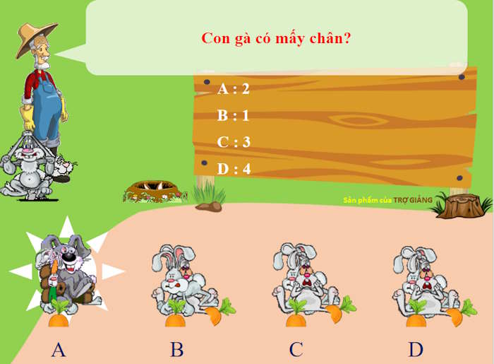 PowerPoint Trò chơi Hoa quả rau củ