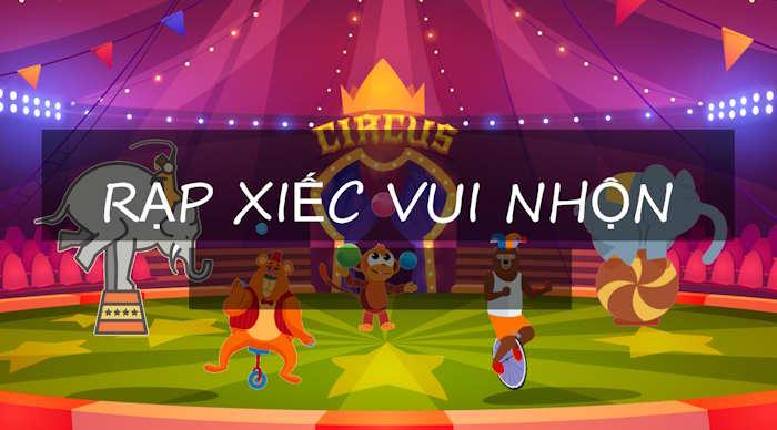 PowerPoint Trò chơi Rạp xiếc vui nhộn