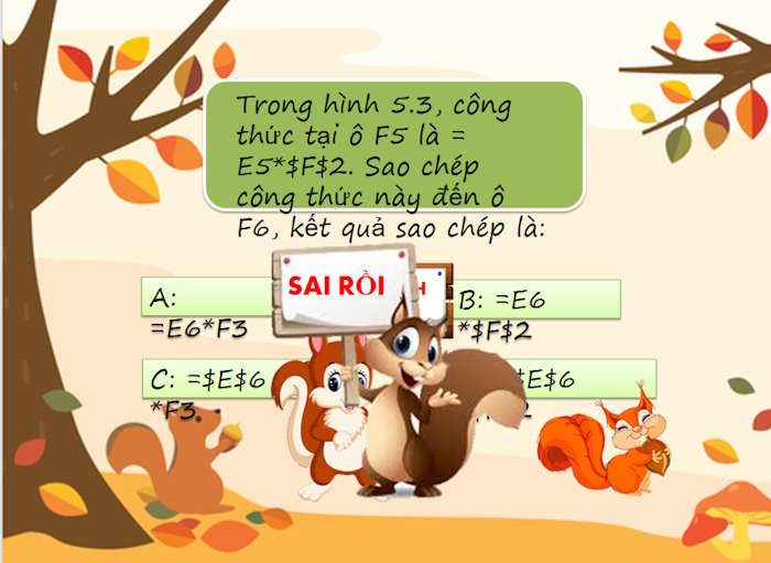 PowerPoint Sóc nhặt hạt dẻ