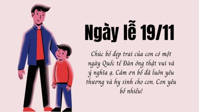 Tải thiệp chúc mừng ngày Quốc tế Đàn ông 19/11