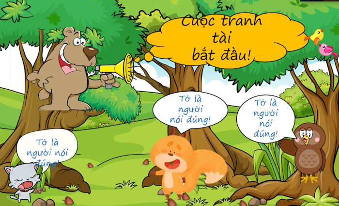 PowerPoint Trò chơi Động vật tranh tài