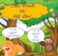 PowerPoint Trắc nghiệm Động vật tranh tài