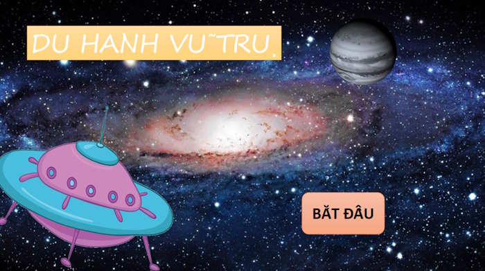 PowerPoint Trò chơi Du hành các hành tinh