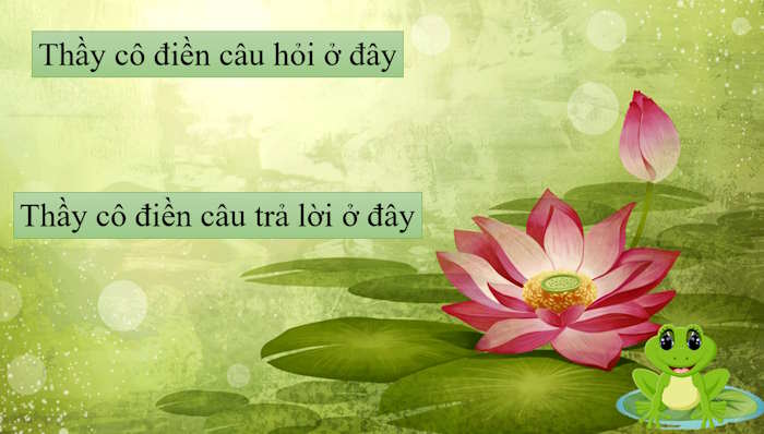 PowerPoint Trò chơi Chú ếch con