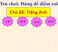 PowerPoint Trò chơi Đừng để điểm rơi