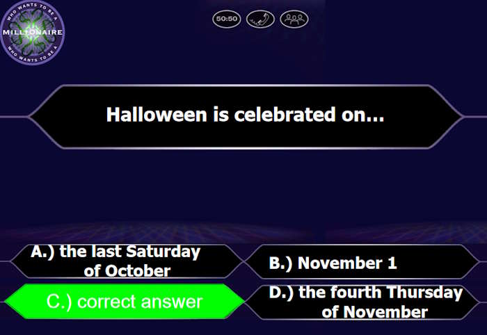 Trò chơi Ai là triệu phú Halloween