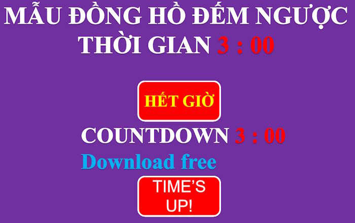 PowerPoint Trò chơi Đồng đếm ngược chủ nhật