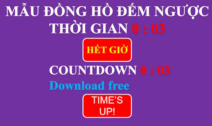 PowerPoint Trò chơi Đồng đếm ngược chủ nhật