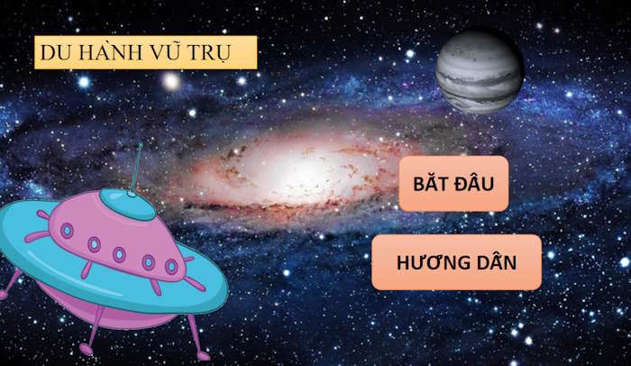 PowerPoint Trò chơi Du hành vũ trụ