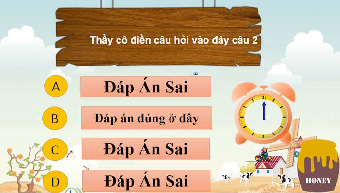 PowerPoint Trò chơi Gấu Pooth và mật ong