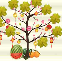 PowerPoint Trò chơi Gắn hoa mai