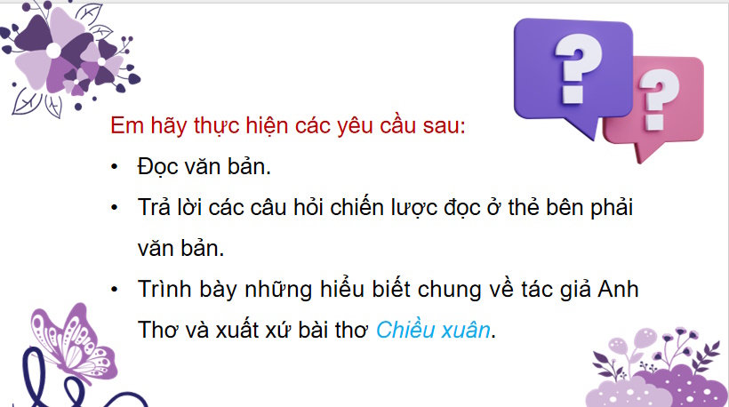 Giáo án PowerPoint Ngữ văn 9 Bài 7: Chiều xuân