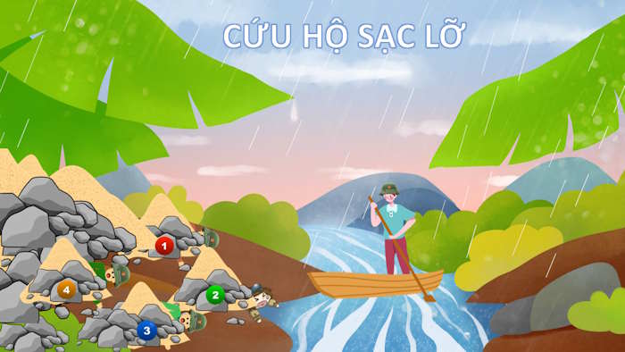 PowerPoint Trò chơi Cứu hộ sạt lỡ