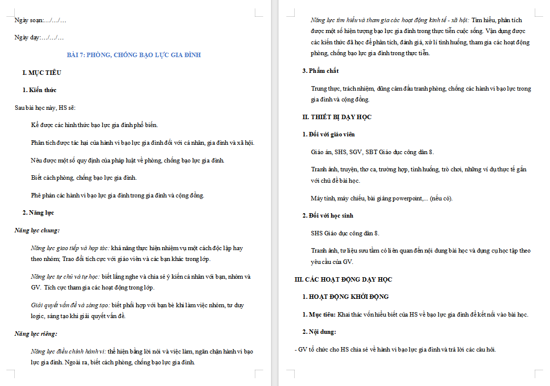 Phòng chống bạo lực gia đình