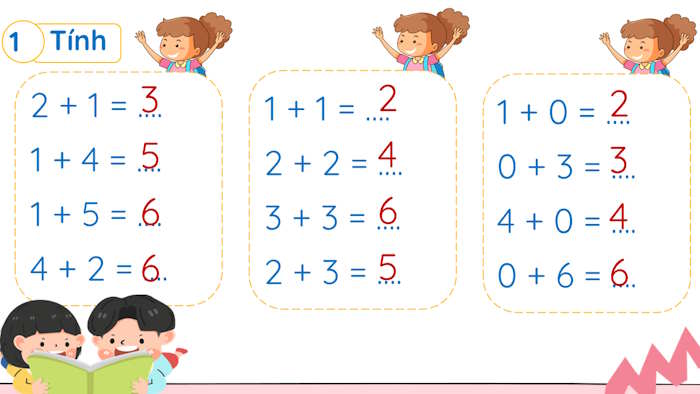 Phép cộng trong phạm vi 6