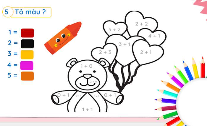 PowerPoint Toán tiền tiểu học Luyện tập phép cộng trong phạm vi 6