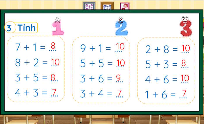 Phép cộng trong phạm vi 10