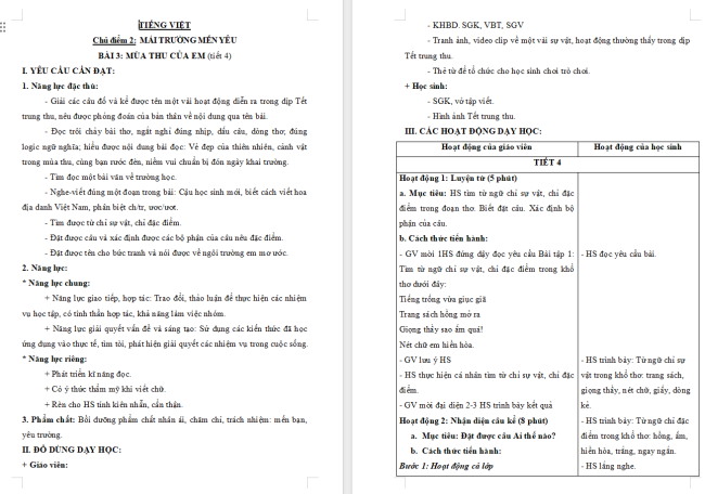 Giáo án Tiếng Việt 3 Bài 3: Luyện tập về từ chỉ sự vật, đặc điểm. Luyện tập câu kể
