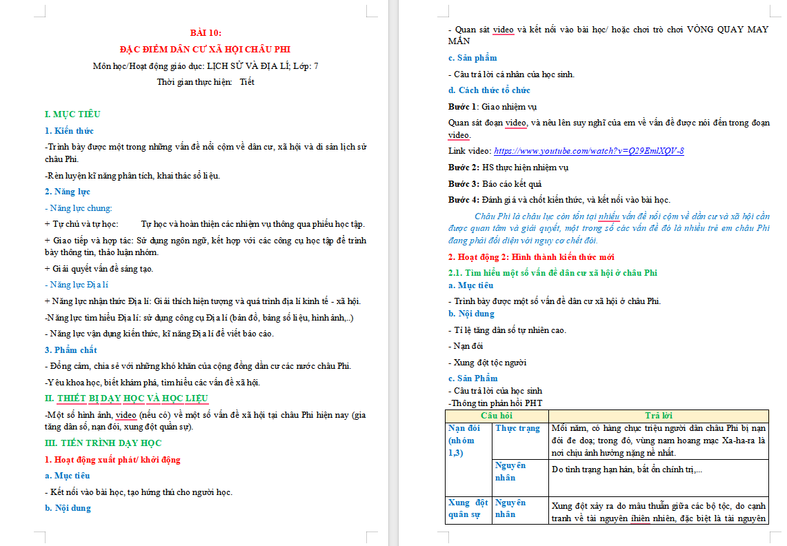 PowerPoint Địa lí 7 Bài 10: Dân cư xã hội châu Phi