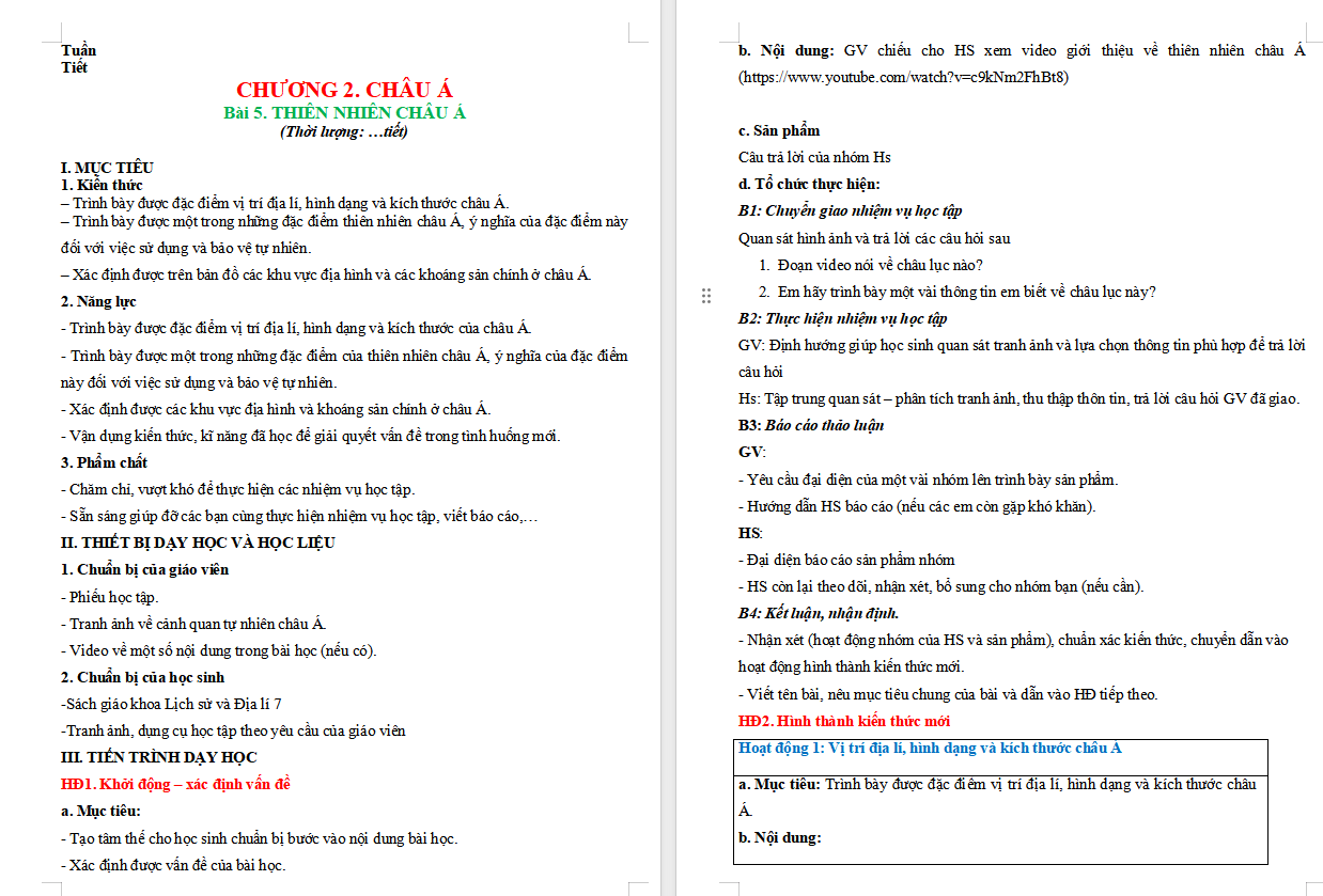 PowerPoint Địa lí 7 Bài 5: Thiên nhiên châu Á