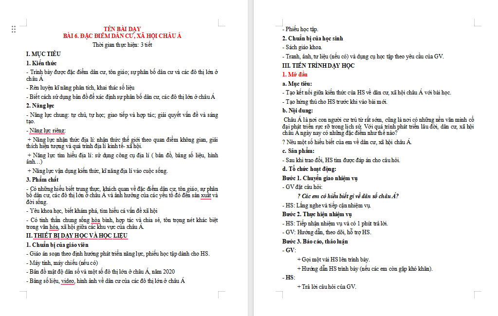 PowerPoint Địa lí 7 Bài 6: Đặc điểm dân cư xã hội châu Á