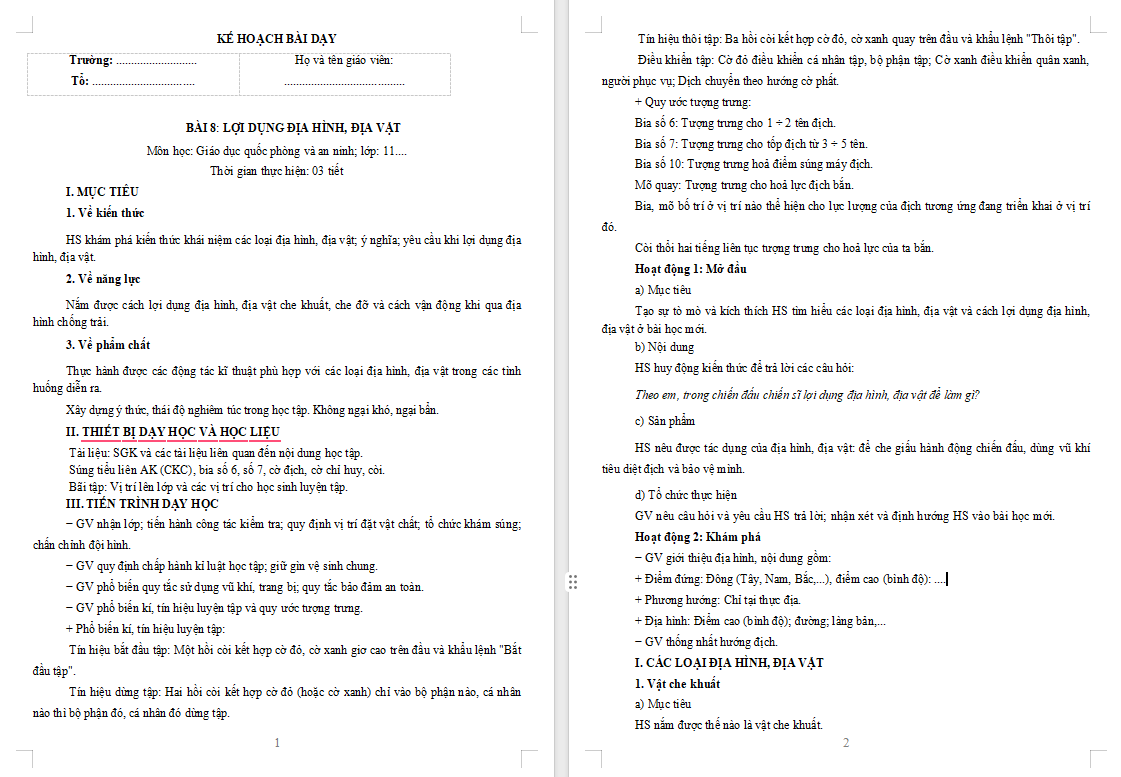 PowerPoint Giáo dục Quốc phòng và An ninh 11 Bài 8