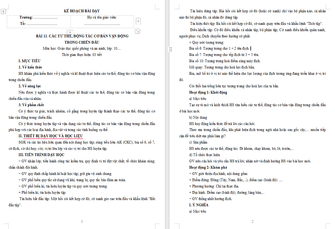 PowerPoint Giáo dục Quốc phòng và An ninh 10 Bài 11