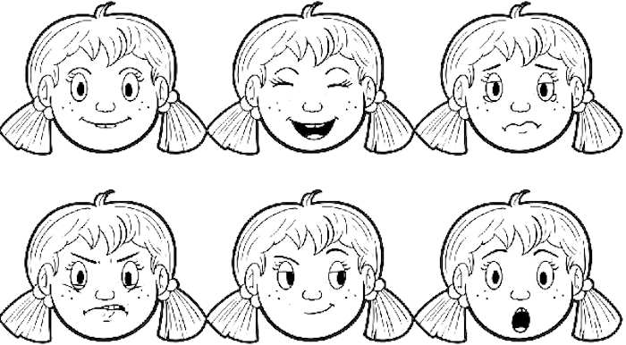 Vẽ tranh khuôn mặt vui vẻ
