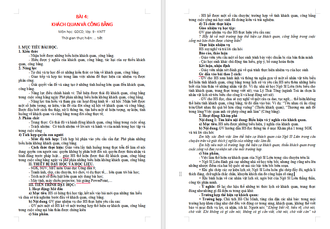 Giáo án PowerPoint Giáo dục công dân 9 Bài 4