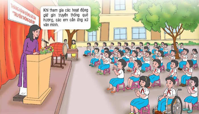 Hưởng ứng hoạt động giữ gin “Truyền thống quê em”