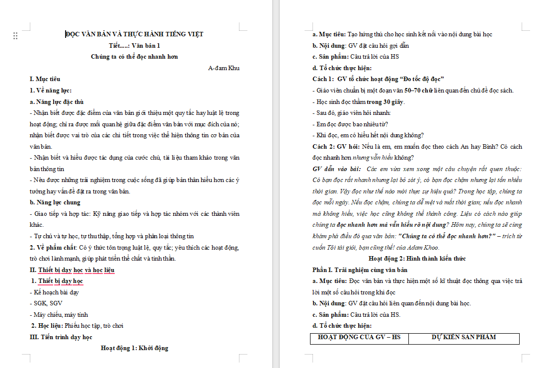 Chúng ta có thể đọc nhanh hơn