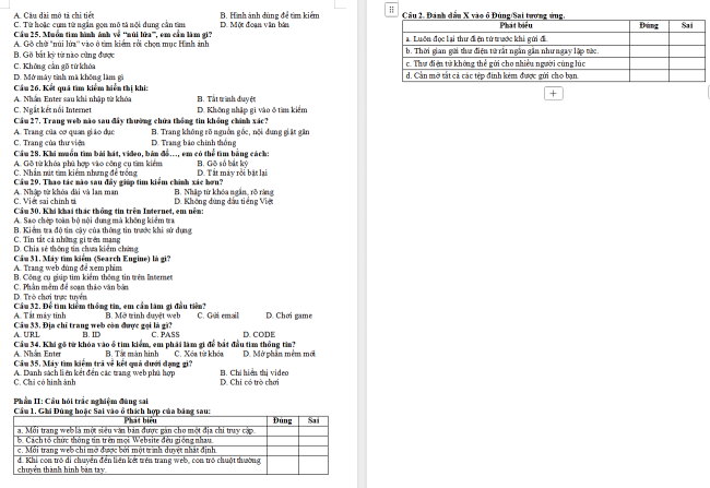 Đề cương học kì 1 môn Tin học 6 Kết nối tri thức