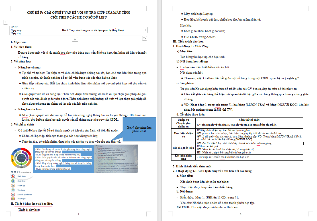 Truy vấn trong cơ sở dữ liệu quan hệ (tiếp theo)