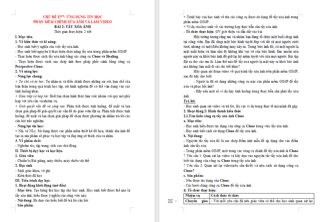 Một số thao tác chỉnh sửa ảnh và hỗ trợ chỉnh sửa ảnh trong phần mềm GIMP