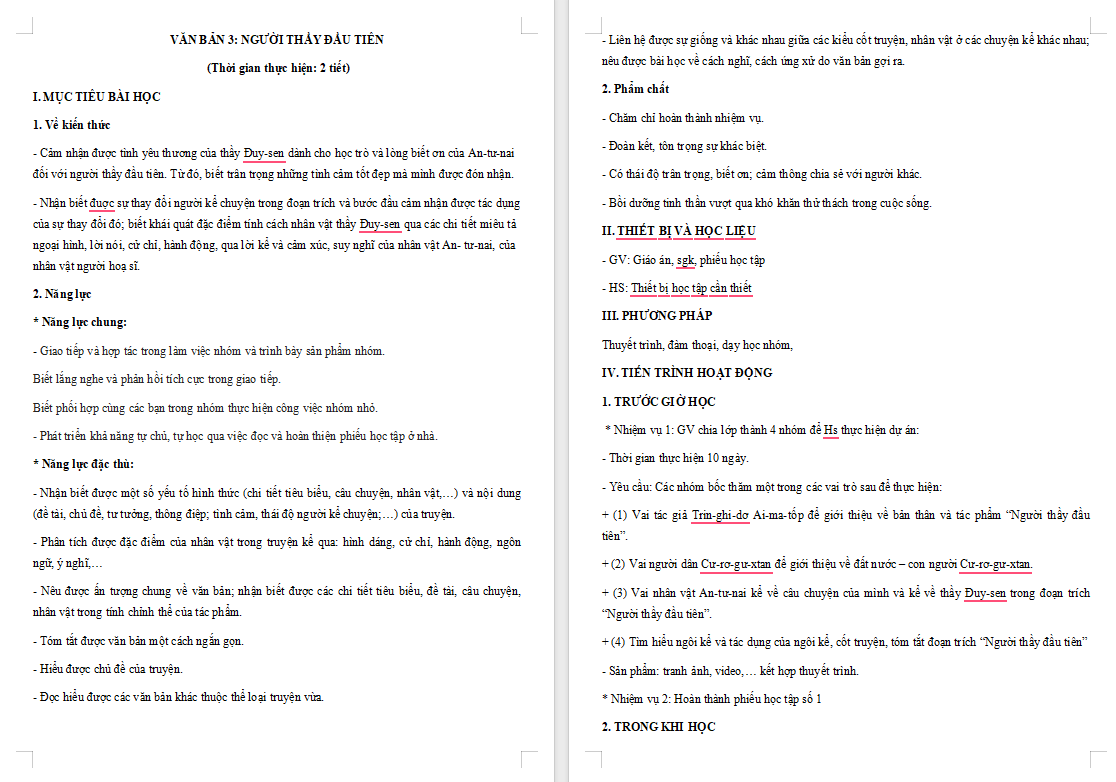  PowerPoint Ngữ văn 8 Bài 6: Người thầy đầu tiên