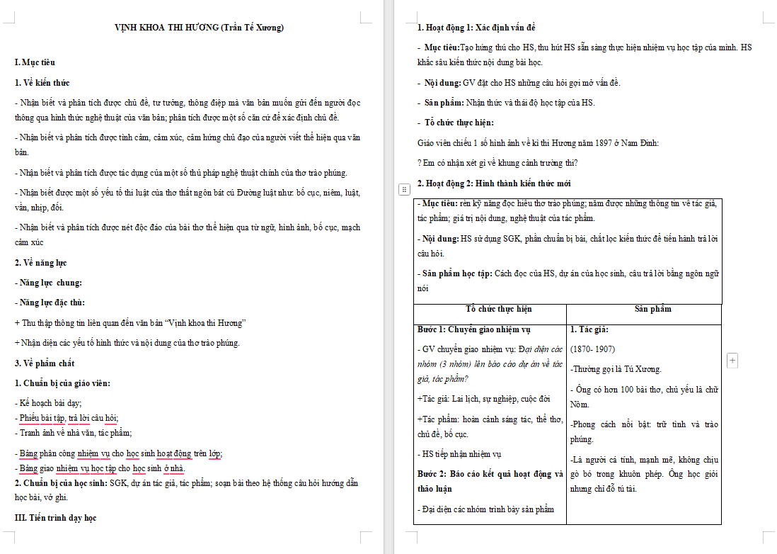 Ngữ văn 8 Bài 7: Vịnh khoa thi Hương