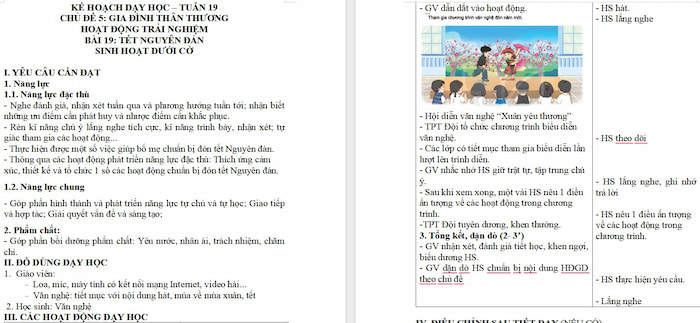 Giáo án Hoạt động trải nghiệm 2 Kết nối tri thức Tuần 19